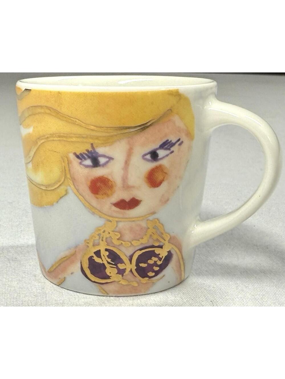 Starbucks Coffee Siren Mermaid Seahorse Demitasse Espresso 3 oz Cup Mug 2015